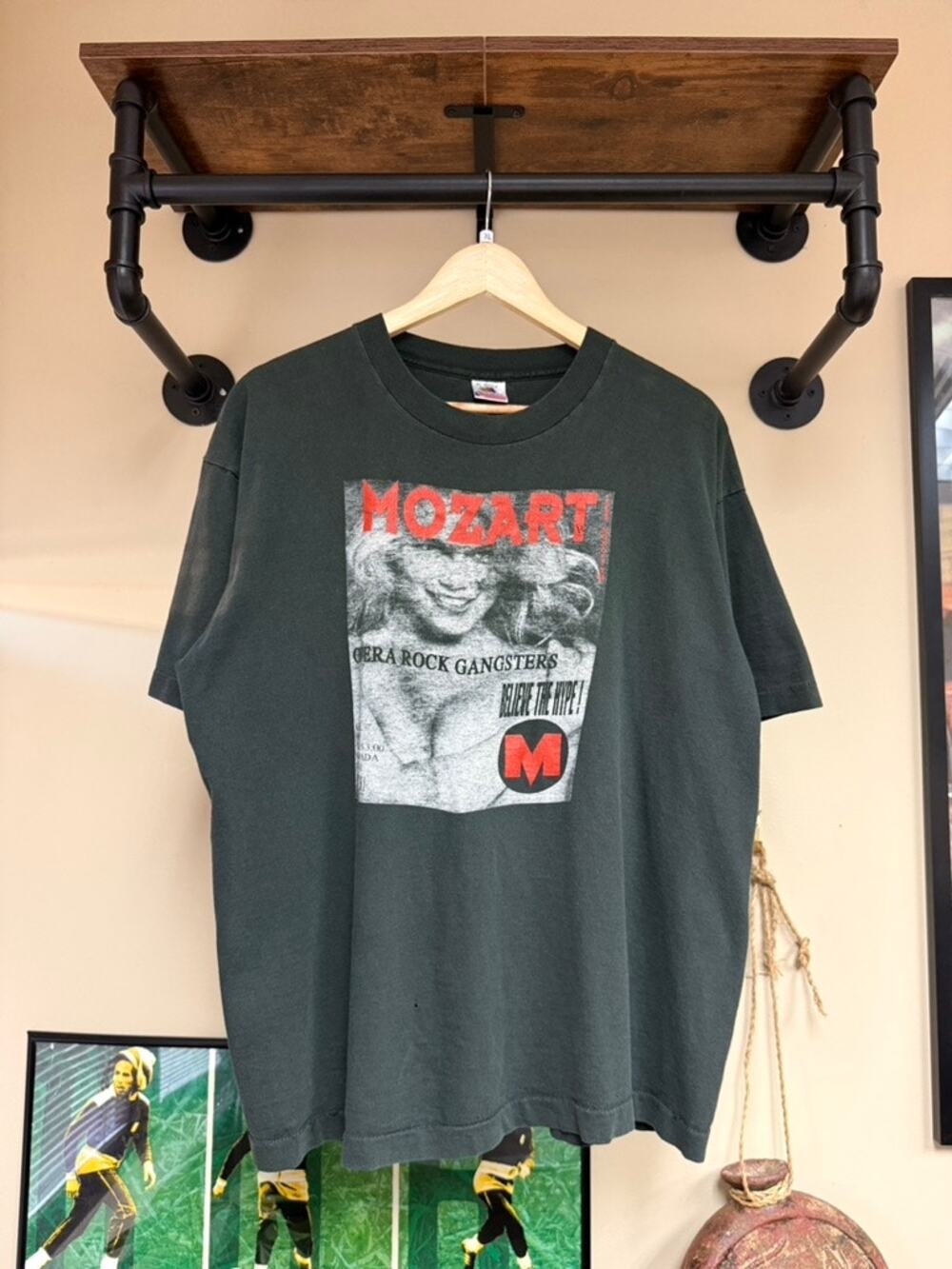 90s Mozart Vintage Opera Rock Gangsters Rap Magazine Parody Shirt Public Enemy